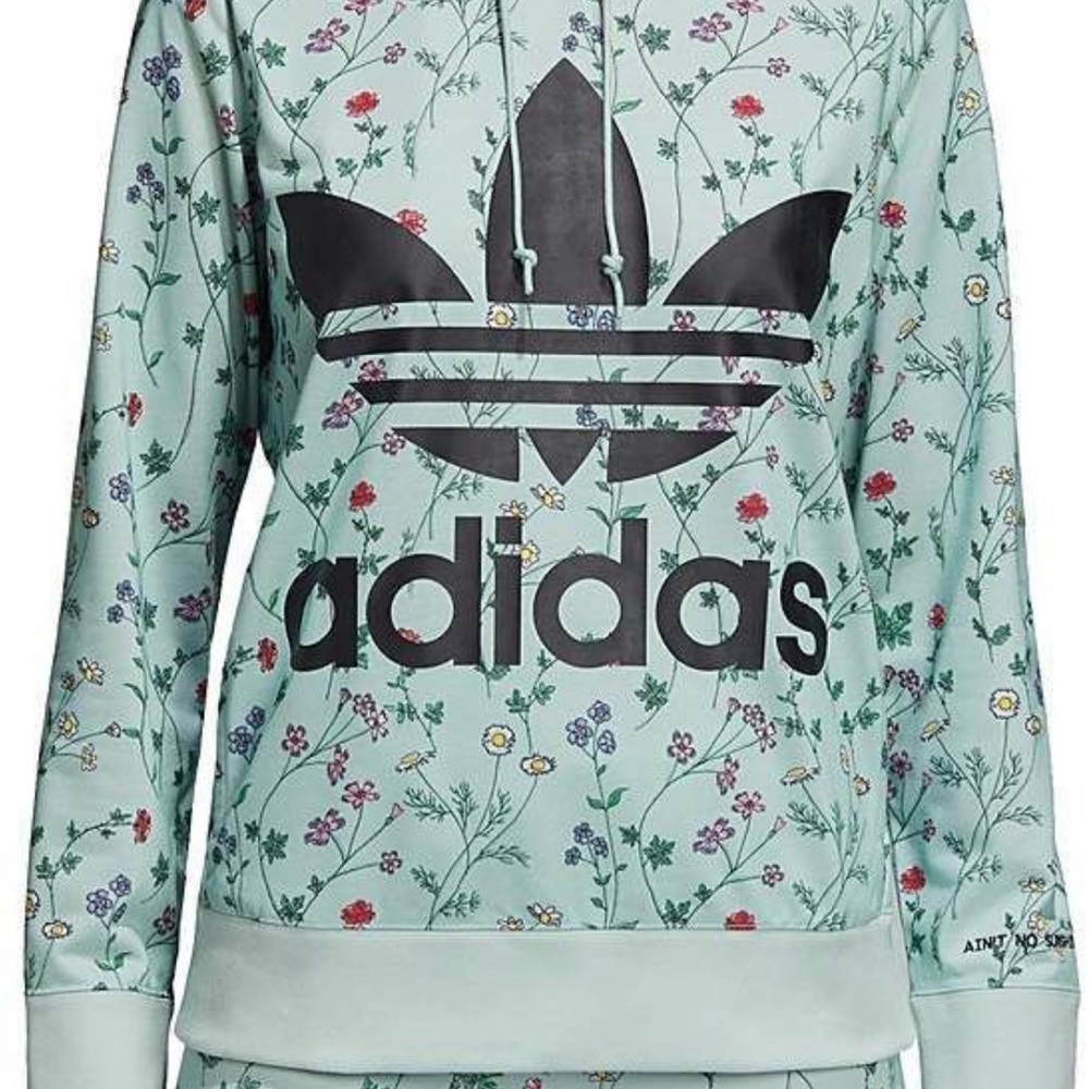 Floral adidas sweatshirt
